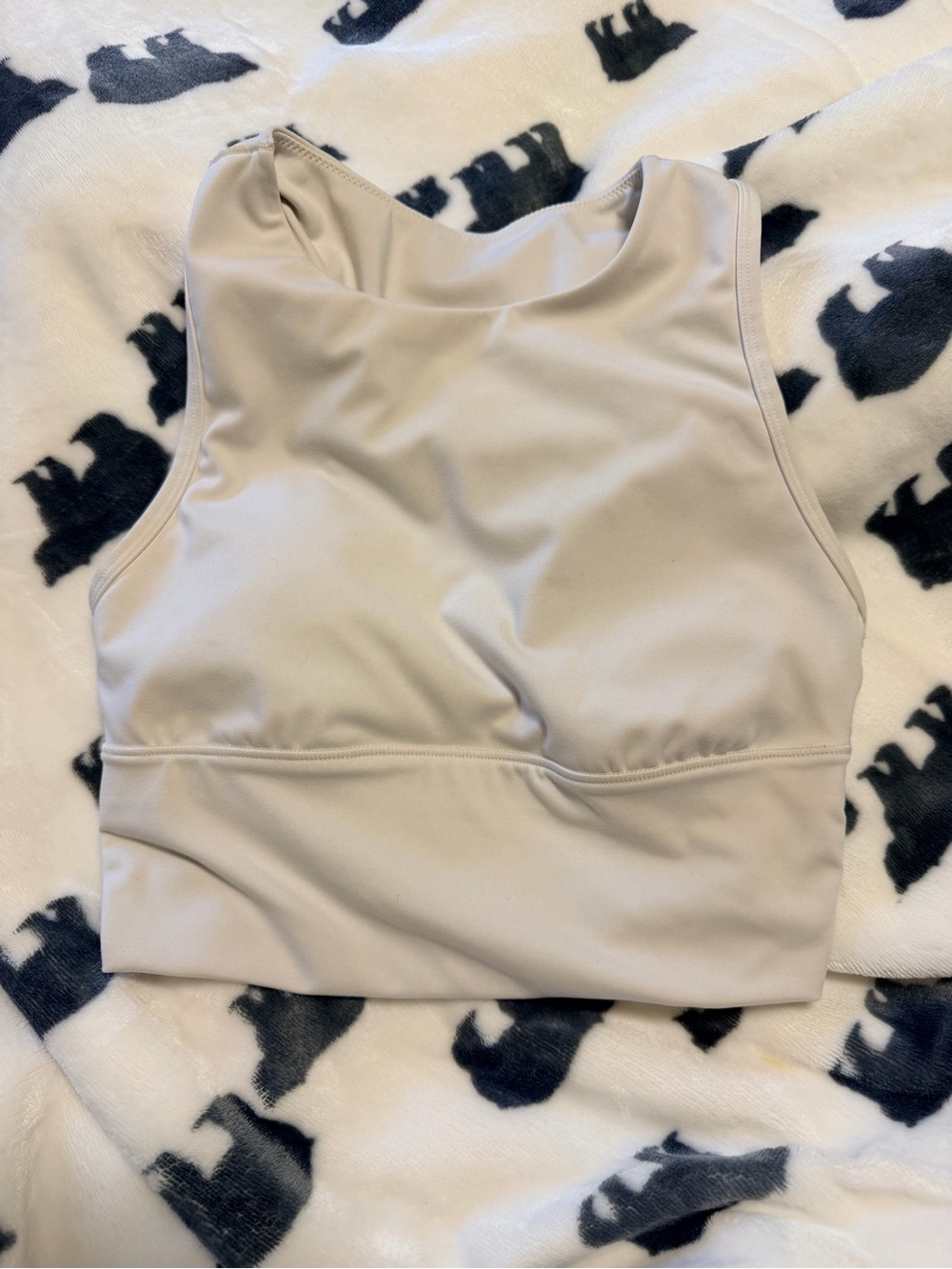 All in Motion White High Neck Sports Bra size small